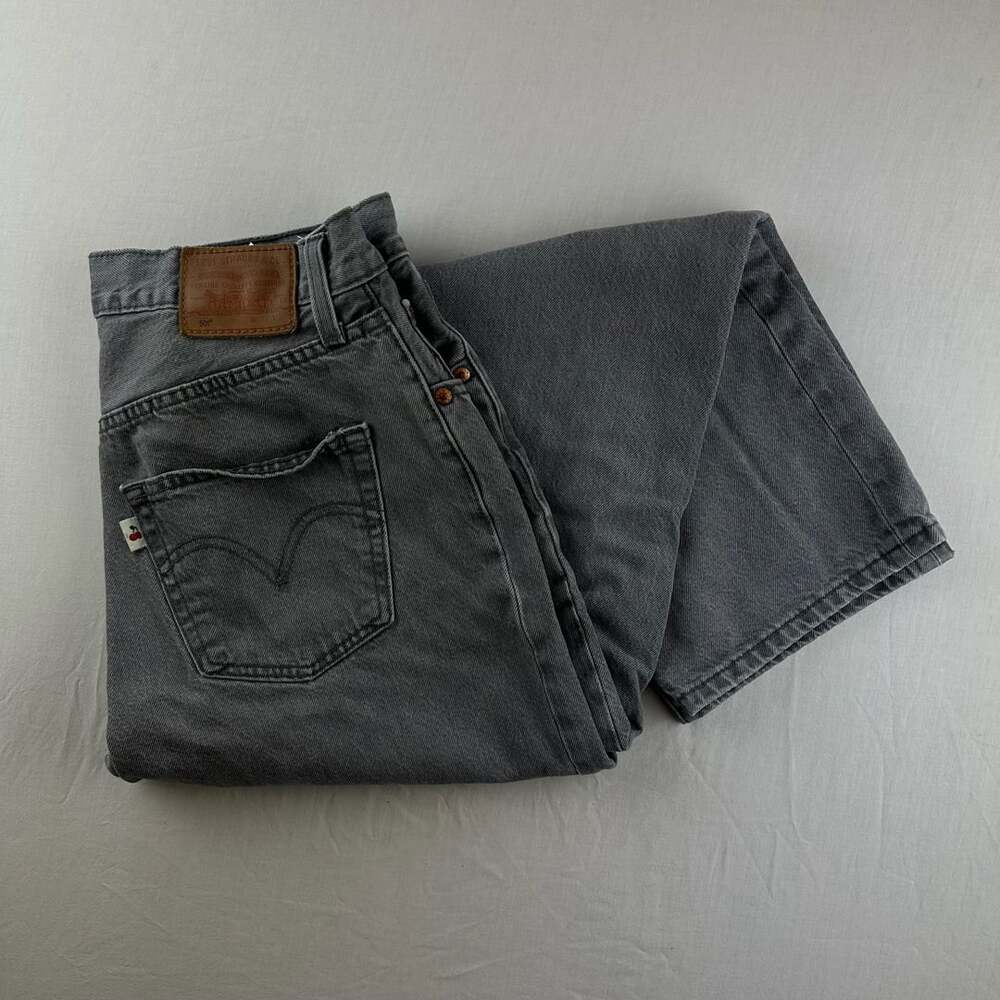 Levi's 501 Size W27 L30 Gray Denim Jeans